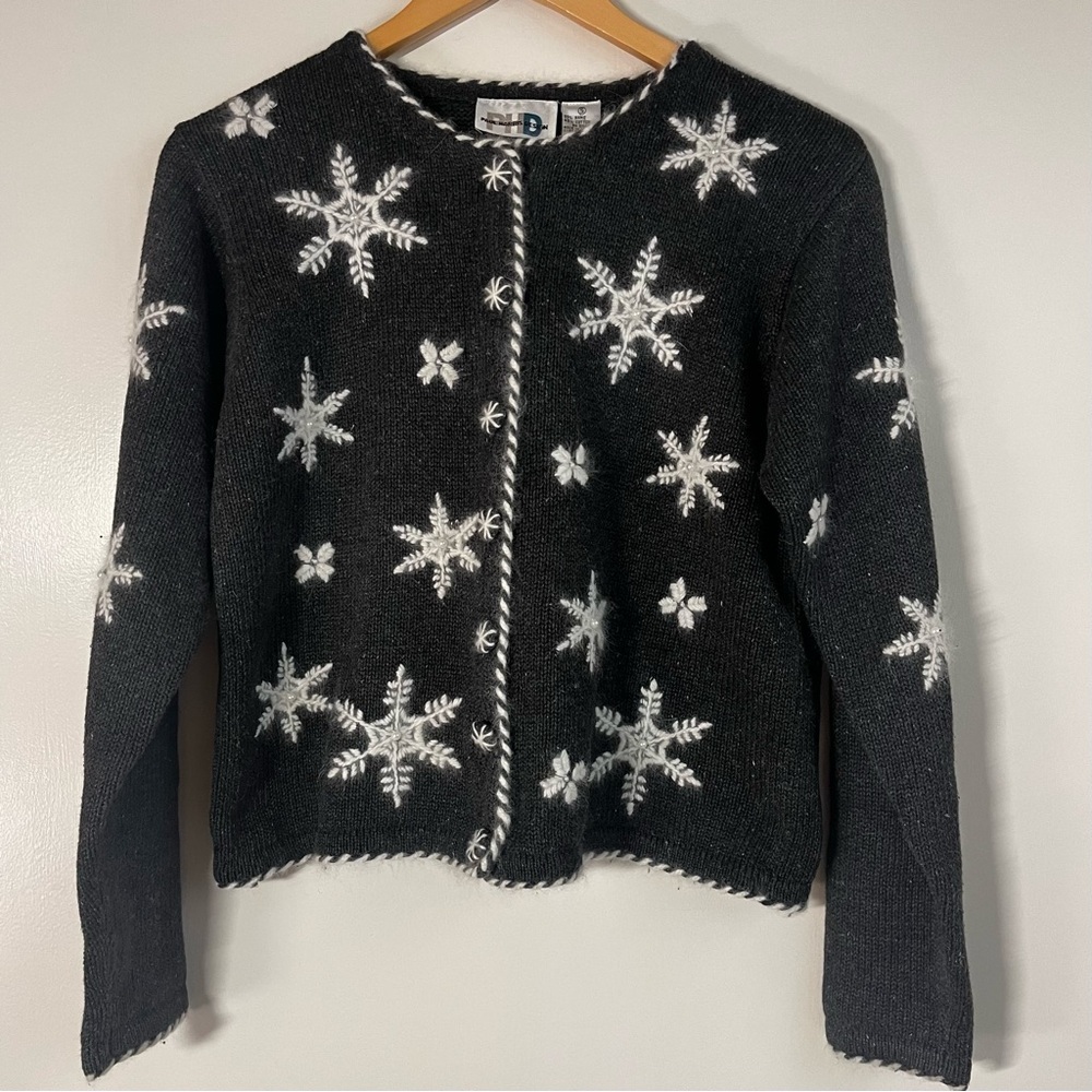 Paul Harris design snowflake cardigan